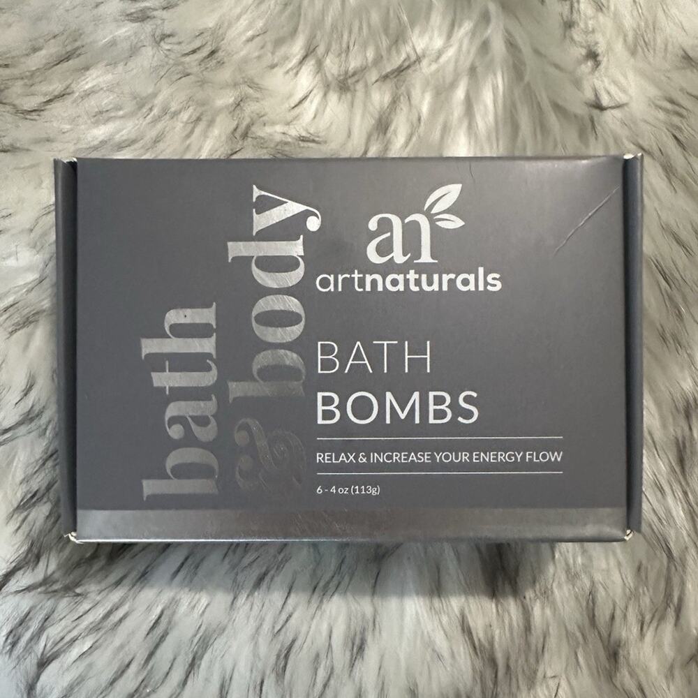 artnaturals Multicolor Bath Bomb Set Gift Box, 6 x 4 oz (113 g)